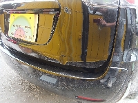 事故などの損傷時の修理事例：リヤまわりの板金修理塗装