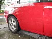 自動車保険を使った修理の修理事例：右側面損傷