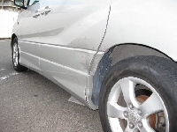自動車保険を使った修理の修理事例：左側面修理