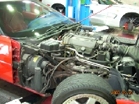 外車の修理・メンテの修理事例：コルベットC4　ヒーターコア交換