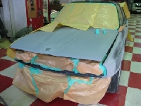 旧車の修理・レストアの修理事例：BMW M3 オールペイント（全塗装）作業　2