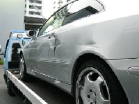 外車の修理・メンテの修理事例：メルセデス　ベンツCLK320　左側面板金塗装