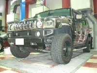 足回りパーツの修理事例：HUMMER H2　ローダウン＆オーバーフェンダー