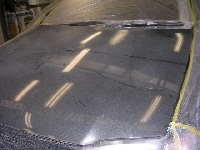 バンパー・ボンネットの修理事例：塗装の劣化でハクリ塗装