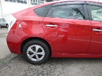 自動車保険を使った修理の修理事例：リヤドア〜クォーター〜バンパ＾−