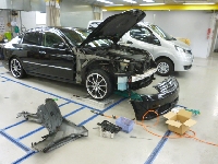 自動車保険を使った修理の修理事例：フロントフェンダー・バンパー交換