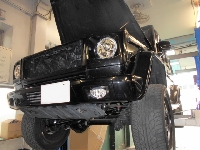 外車の修理・メンテの修理事例：パワーステアリングギアボックス 　オイル漏れ修理