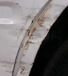自動車保険を使った修理の修理事例：結構多い箇所ではないでしょうか作業に悩む箇所ですね