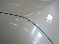 事故などの損傷時の修理事例：リヤ両側凹み
