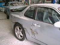 自動車保険を使った修理の修理事例：右側面　修理
