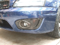 事故などの損傷時の修理事例：バンパー修整塗装