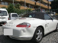 外車の修理・メンテの修理事例：リアバンパー交換・リアクォーター鈑金修理